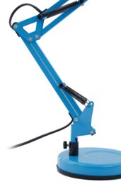 Orsina Studio Blue Metal Desk Lamp, Adjustable Anglepoise Design Tall Table Lamps, Contemporary Blue Desk Lamp - thumbnail 5