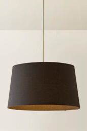 ValueLights Aspen Black Tapered Easy Fit Pendant Lamp Shade - Size: Medium - thumbnail 3