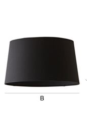 ValueLights Aspen Black Tapered Easy Fit Pendant Lamp Shade - Size: Medium - thumbnail 7