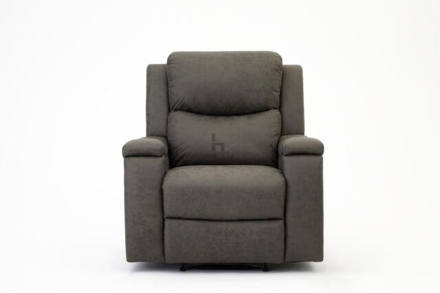Home Detail Collins Air Leather Recliner Sofa in Grey