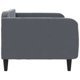 Berkfield Home Day Bed Dark Grey 90x190 cm Velvet - thumbnail 4