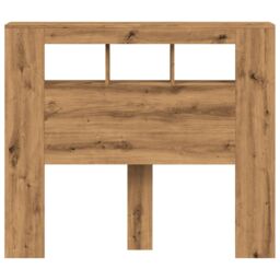 Berkfield Home LED Headboard Artisan Oak 120x18.5x103.5 cm Engineered Wood in Brown - thumbnail 6