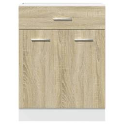 Berkfield Home Drawer Bottom Cabinet Lyon Sonoma Oak 60x46x81.5 cm Engineered Wood in Light Oak - thumbnail 5