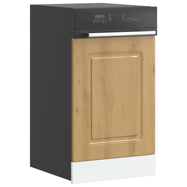 Berkfield Home Dishwasher Panel¬†Kalmar¬†Artisan Oak 45x1.5x67 cm Engineered Wood in Brown - image 1