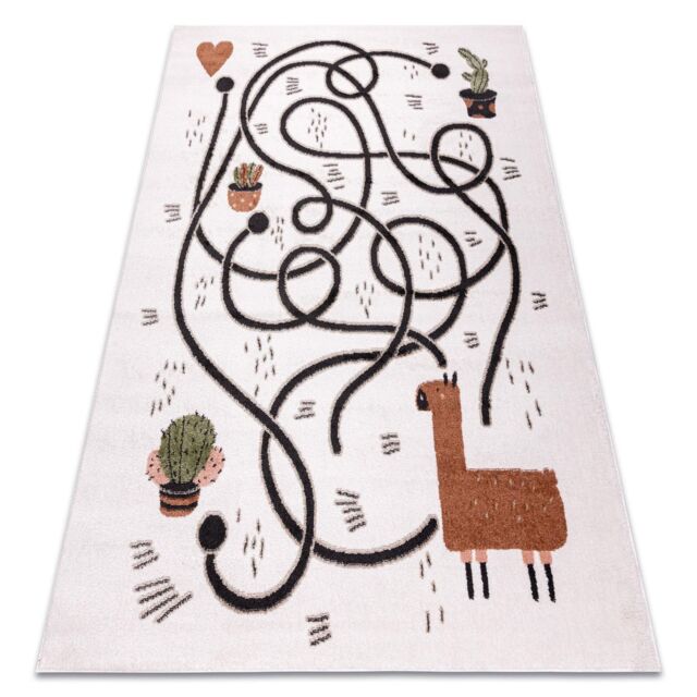 RugsX Fun Rug in Yellow - Size: 140 cm x 190 cm - image 1