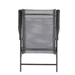 Living and Home 4-Person Black Square Outdoor Dining Table Chair Set - thumbnail 9