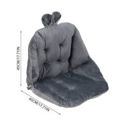 SPETLEK Soft Plush High Back Cushion Chair Grey - Size: 120 cm x 135 cm - thumbnail 2