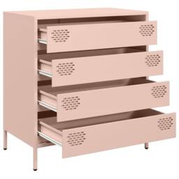 Berkfield Home Sideboard¬†Pink 68x39x73.5 cm Cold-rolled Steel in Pink - thumbnail 4