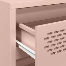 Berkfield Home Sideboard¬†Pink 68x39x73.5 cm Cold-rolled Steel in Pink - thumbnail 9