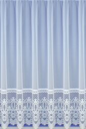 Tyrone Textiles Heavy Base Lace Net Curtain Cut Panel Ideal for Bathrooms, Kitchens & Living Rooms in White - Size: 200 cm width x 160 cm drop - thumbnail 3