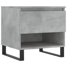 Berkfield Home Coffee Tables 2 pcs Concrete Grey 50x46x50 cm Engineered Wood - Size: 50 x 46 x 50 cm - thumbnail 5