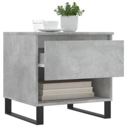 Berkfield Home Coffee Tables 2 pcs Concrete Grey 50x46x50 cm Engineered Wood - Size: 50 x 46 x 50 cm - thumbnail 4