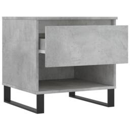 Berkfield Home Coffee Tables 2 pcs Concrete Grey 50x46x50 cm Engineered Wood - Size: 50 x 46 x 50 cm - thumbnail 7