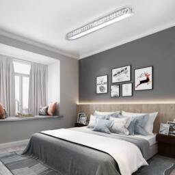 NIVOR 100cm 48W Dimmable Rectangle Crystal LED Ceiling Light Adjustment in Cool White - thumbnail 4