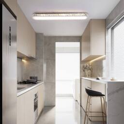 NIVOR 100cm 48W Dimmable Rectangle Crystal LED Ceiling Light Adjustment in Cool White - thumbnail 6