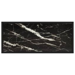 Berkfield Home Console Table Black 80x35x75 cm Tempered Glass - Size: 80 x 35 x 75 cm - thumbnail 4
