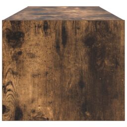 Berkfield Home TV Cabinet Smoked Oak 100x31x25, 5 cm Engineered Wood in Brown - thumbnail 8