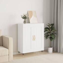 Berkfield Home Sideboard White 69.5x34x90 cm Engineered Wood - thumbnail 2