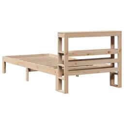 Berkfield Home Bed Frame with Headboard without Mattress 90x200 cm in Natural - thumbnail 6