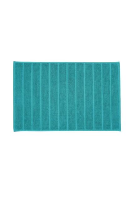 CHRISTY 'Signum' Heavyweight 100% Combed Cotton Bath Mat in Teal - image 1