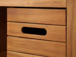 Vente-unique Acacia Wood Vanity Unit - 90 Cm - PULUKAN in Walnut - thumbnail 7