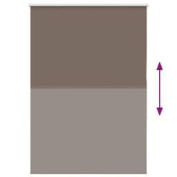 Berkfield Home Roller Blind Blackout Coffee 100x150 cm Fabric Width 95.7 cm Polyester in Brown - thumbnail 5