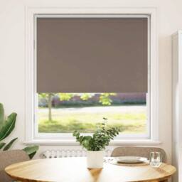 Berkfield Home Roller Blind Blackout Coffee 100x150 cm Fabric Width 95.7 cm Polyester in Brown - thumbnail 2