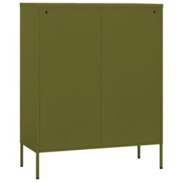 Berkfield Home Storage Cabinet Olive Green 80x35x101.5 cm Steel - thumbnail 5