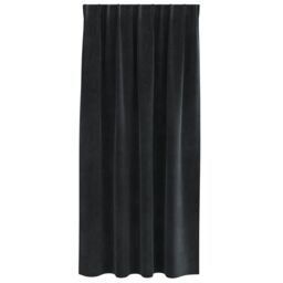 Berkfield Home Blackout Curtains with Top Tape 2 pcs Black Velvet - thumbnail 3