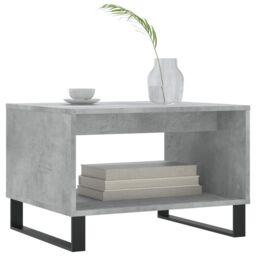 Berkfield Home Coffee Table Concrete Grey 60x50x40 cm Engineered Wood - Size: 60 x 50 x 40 cm - thumbnail 3