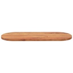 Berkfield Home Table Top 100x40x3.8 cm Oval Solid Wood Acacia in Brown - thumbnail 4