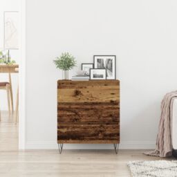 Berkfield Home Sideboard with Drawers Old Wood 60x35x70 cm Engineered Wood in Brown - Size: 60 x 35 x 70 cm - thumbnail 4