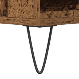 Berkfield Home Sideboard with Drawers Old Wood 60x35x70 cm Engineered Wood in Brown - Size: 60 x 35 x 70 cm - thumbnail 9