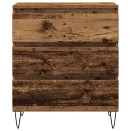Berkfield Home Sideboard with Drawers Old Wood 60x35x70 cm Engineered Wood in Brown - Size: 60 x 35 x 70 cm - thumbnail 6