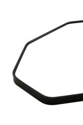 Living and Home Aluminium Alloy Framed HD Float Glass Bathroom Mirror in Black - thumbnail 4
