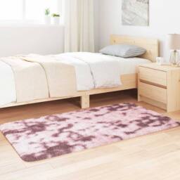 Berkfield Home Shaggy Rug High Pile NAVARRA Dusty Pink 80x150 cm Polyester - Size: Medium - thumbnail 3