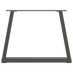 Berkfield Home Dining Table Legs V-Shape 2 pcs Anthracite 60x(42-43.3) cm Steel in Black - thumbnail 5
