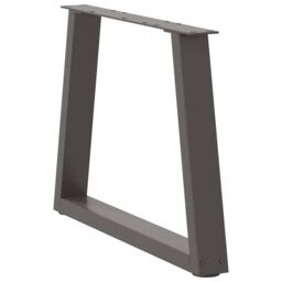 Berkfield Home Dining Table Legs V-Shape 2 pcs Anthracite 60x(42-43.3) cm Steel in Black - thumbnail 4