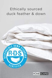 Homescapes Duck Feather & Down 15 Tog Winter Duvet in White - Size: Single - thumbnail 2