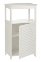 Orsina Shutter White Wood Floor Cabinet - thumbnail 5