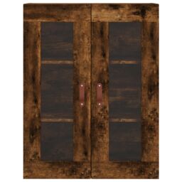 Berkfield Home Wall Mounted Cabinets 2 pcs Smoked Oak Engineered Wood in Brown - thumbnail 6