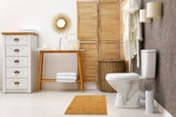 New Edge Blinds Marlow Collection Soft Touch Non-Slip Bathroom Rug in Yellow - Size: 45 cm width x 75 cm drop - thumbnail 3
