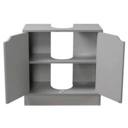 EONLION Full Pedestal Bathroom Sink Cabinet Under Basin in Grey - thumbnail 2