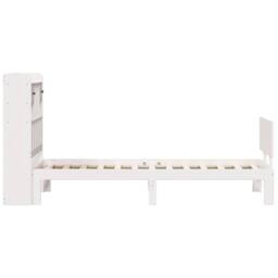 Berkfield Home Decorative Bookcase Bed without Mattress White 90x200cm Solid Woo - Size: 90x200 cm - thumbnail 5