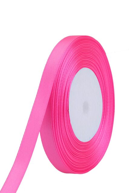 Neel Blue Double Sided Satin Polyester Ribbon Roll, 15mm x 25 Metres in Pale Pink - image 1