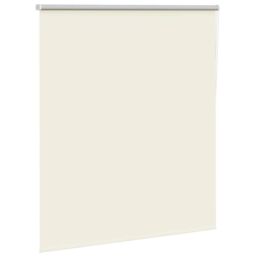 Berkfield Home Roller Blind Blackout Off-White 130x175 cm Fabric Width 126.6 cm Polyester in White - thumbnail 3