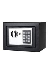 Living and Home 6L Mini Password Mechanical Lock Safe Home Office Security Box in Black - thumbnail 3