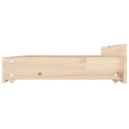 Berkfield Home Beautiful Bed Frame with Drawers 120x200 cm in Natural - Size: Small Double - thumbnail 9