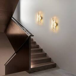 COMELY LED Wall Lights, 12W Creative Spiral Design Gold Wall Light - thumbnail 4