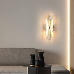 COMELY LED Wall Lights, 12W Creative Spiral Design Gold Wall Light - thumbnail 3